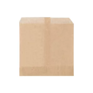 Sachet frite ingraissable kraft brun 11x3,5x13,3 cm